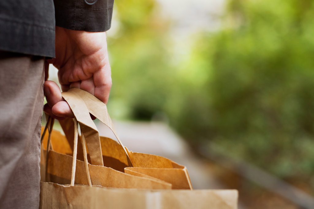 business shopper of personal purchases