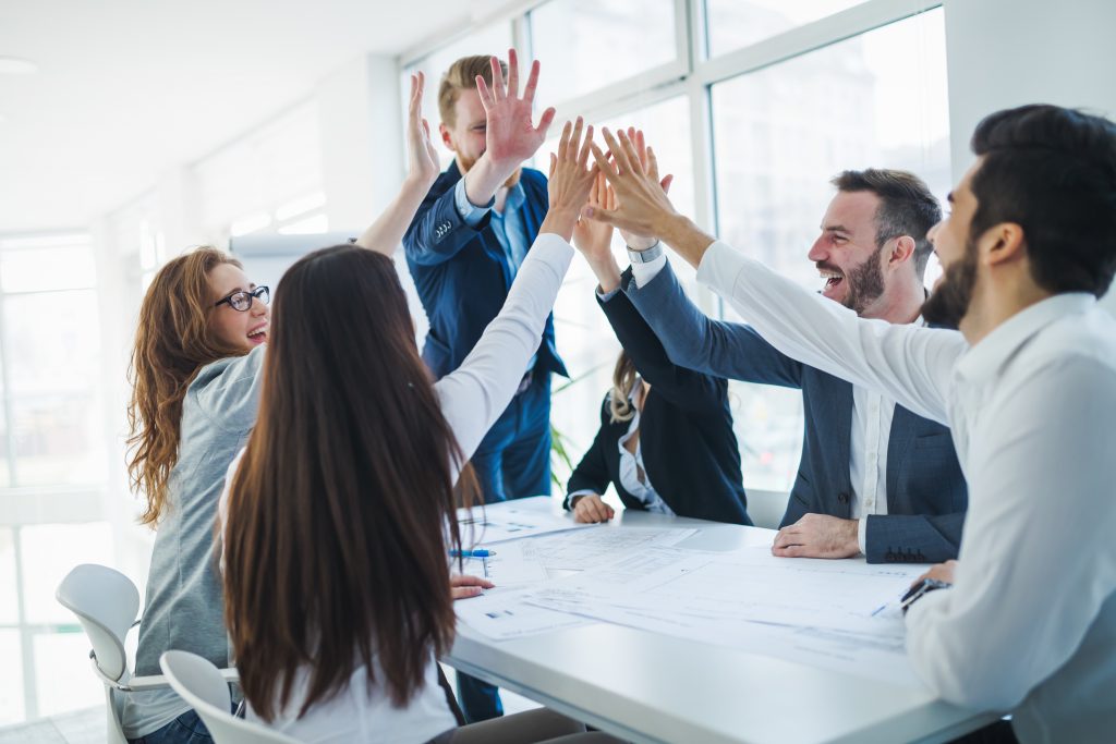 Procurement professionals celebrating National Procurement Month